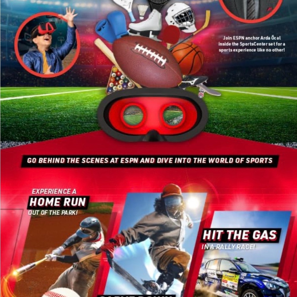 ESPN Virtual Reality Interactive Sports Book Set Complete Tested Box Repaired - Picture 8 of 10